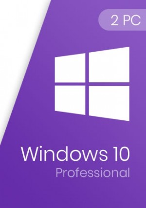 Windows 10 Pro Professional Key 32/64-Bit (2 PCs)