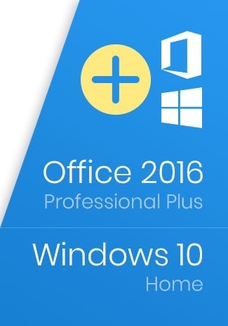 Microsoft Windows 10 Home Key + Office 2016 Professional Plus - Package